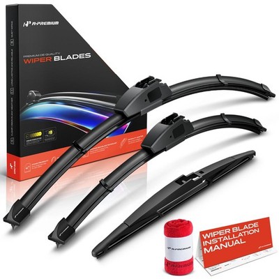 A-Premium 3Pcs 24'' & 14'' & 12'' Windshield Wiper Blades for Fiat 500 2011-2019