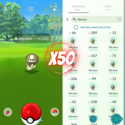 #ad #ad Silicobra ×50 Pokémon Go Mini P T C Iv Pvp and Lucky chance $4.99