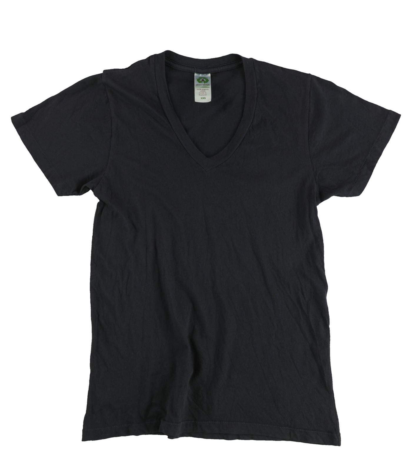 Alternative Womens Solid Basic T-Shirt, dkgry, XXS - image 1