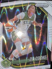 2025 Panini Prizm WNBA #110 Zia Cooke White Seismic