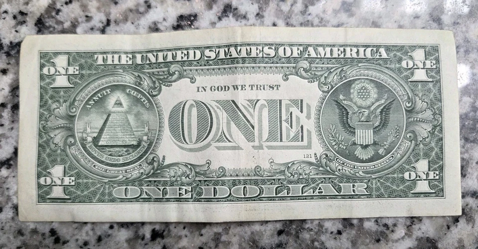 $1 March 17 1939 Birthday Note Fancy Serial Number 03171939 - Image 2 of 2