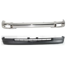 Front Bumper Face And Valance Fits 1995-1997 Toyota Tacoma Rwd Fleetside Chrome