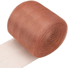 Therwen 6" x 200 ft Copper Mesh Rodent Control Pure Copper Wool Roll Rustproof