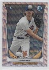 2014 Bowman Prospects Chrome Silver Wave Refractor 6/25 John Gant #BCP74 0w3