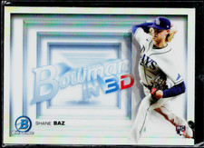Shane Baz 2022 Bowman in 3D Chrome #B3D-5 Rays RC