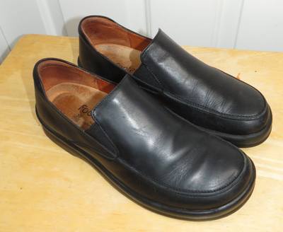 Footprints By Birkenstock Cambria Black Leather Slip On 