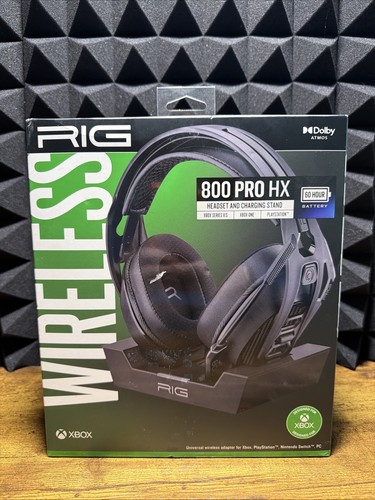 RIG 800 PRO HX Wireless Gaming Headset Black w/ Charging Stand Dolby Atmos Xbox