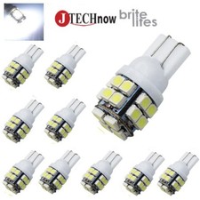 Jtech 10x T10 20 Smd Led Bulb Super Bright White Interior Light 194 168 2825 W5w