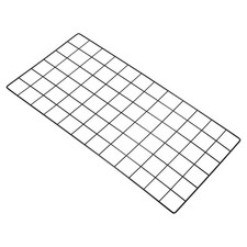 24"x12" Wire Grid Panel Wall Decorative Board Photo Display Black