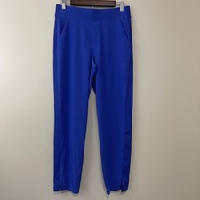 Athleta Brooklyn Mid Rise Ankle Pant Women 6 Blue Purple Athleisure Lightweight