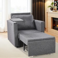Uimoso Sofa Bed Couch Sleeper Convertible Pull-Out Bed Couch With Side Pockets