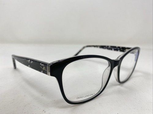 Vision Source PL-217 BLK 53-16-140 Black Plastic Full Rim Eyeglasses Frame YO33 - Picture 3 of 8