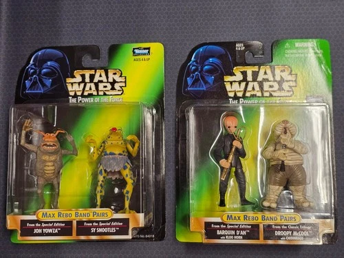 1998 Star Wars  Max Rebo Band Pairs Figures Lot 2 Pkgs POTF Sealed NEW 4 figures