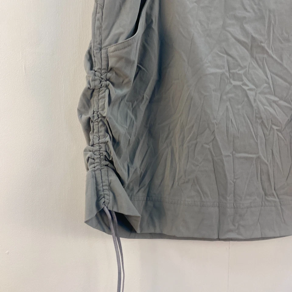 Columbia Mujer Falda Grande Mini Elástica Gris Bolsillos Cincha Nylon Línea A Caminata Foto 3 de 4