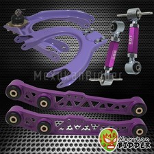 Front Rear Camber Kit Rear Lower Control Arm Civic 88-91 Integra 90-93 Purple Front Rear Camber Kit Rear Lower Control Arm Civic 88-91 Integra 90-93 Purple