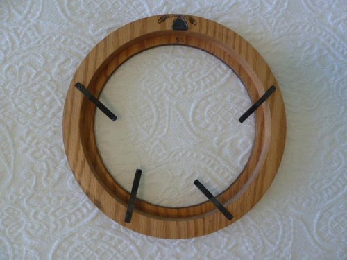 4/Lot Van Hygan & Smythe Wooden Round 8.5" Plate Frame Wall Hanging Vtg 90s Mint - Picture 4 of 10