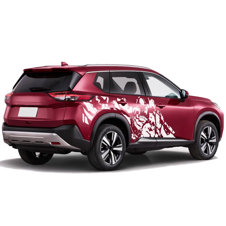 Calcomanía adhesiva gráfica puerta pesadilla compatible con Nissan Rogue Foto 3 de 3