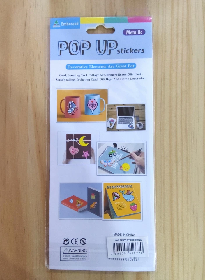 Decoration pop up sticker for scrapbooking, greeting card, invitation card - Image 2 of 2