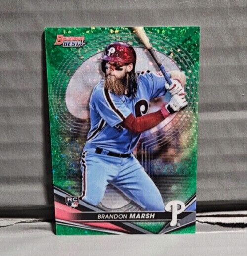 2022 Bowman's Best Brandon Marsh Green Mini Diamond /99