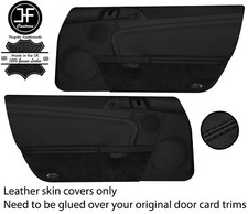 SCHWARZ NAHT 2X T?RKARTE TRIM LEDERABDECKUNGEN F?R PORSCHE 987 CAYMAN 2005-2012