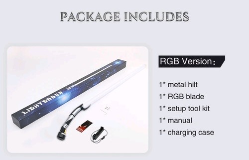 Star Wars Count Dooku Lightsaber Metal Super RGB Bluetooth 32GB DIY SD Card - Picture 3 of 14