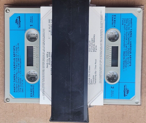 VARIOUS - PARTY TAPES - DOUBLE CASSETTE TAPE - 80'S COMPILATION - Picture 3 of 3