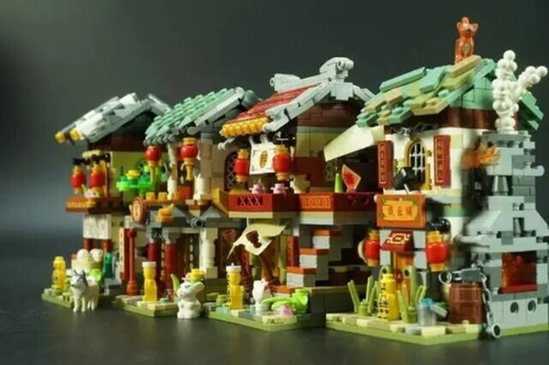 LOZ Ancient Street Mini Blocks - Chinese Style Architecture Building Set Model - Picture 18 of 39