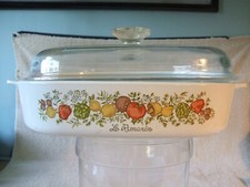 rare vintage Corning ware Spice Of Life  with Lid LA Romarin Beautiful