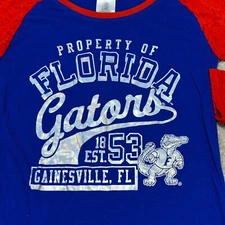 Florida Gators Womens M Blue Long Sleeve Sweatshirt Colosseum Athletics NCAA