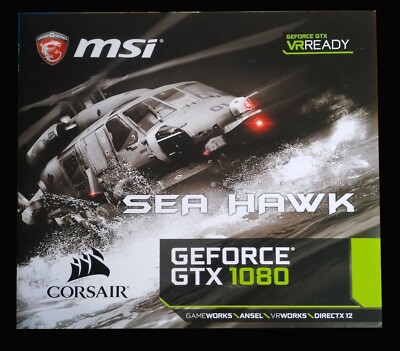 Pair of MSI GeForce GTX 1080 SEA HAWK Video Cards in Excellent Condition