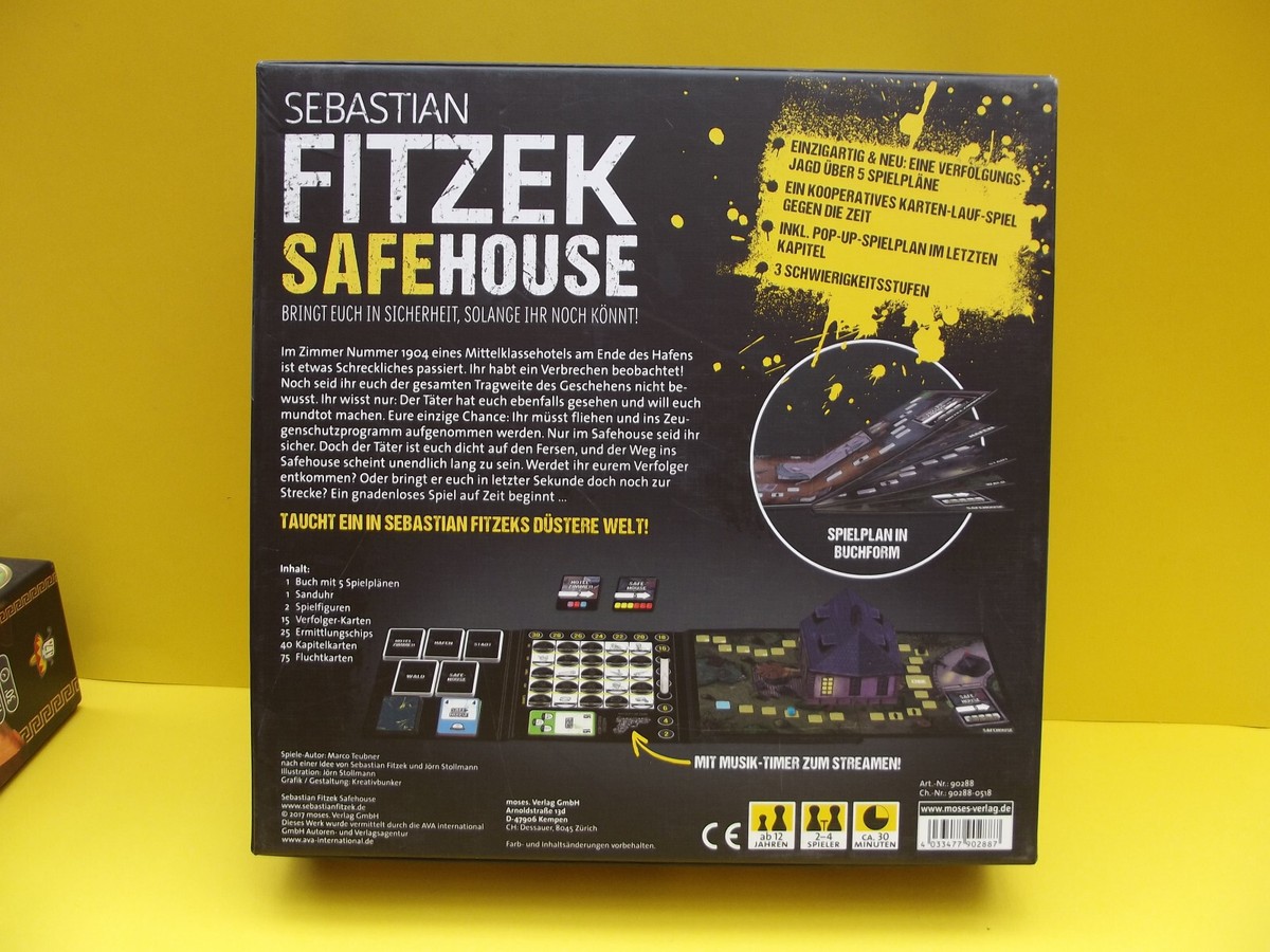 ORIGINAL SEBASTIAN FITZEK Brettspiel Safe House vom moses Verlag EUR 10,00 - DE ORIGINAL SEBASTIAN FITZEK Brettspiel Safe House vom moses Verlag EUR 10,00 - DE
