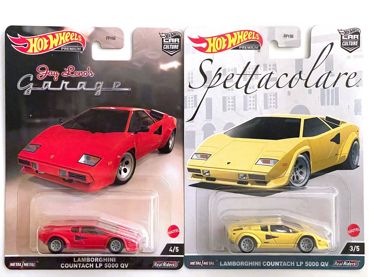 Hot Wheels Premium Double Lamborghini Countach Set Brand NEW