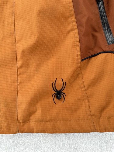 Spyder Jacket Mens Large Orange Brown Axys Ski Winter Snow Shell Waterproof - Bild 4 von 14