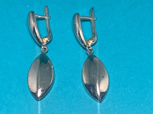 🌸 Ross Simons 925 Sterling Silver Teardrop Drop Dangle Earrings 🌸