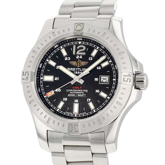 Breitling Colt Men's Black Watch - A1738811 for sale online | eBay