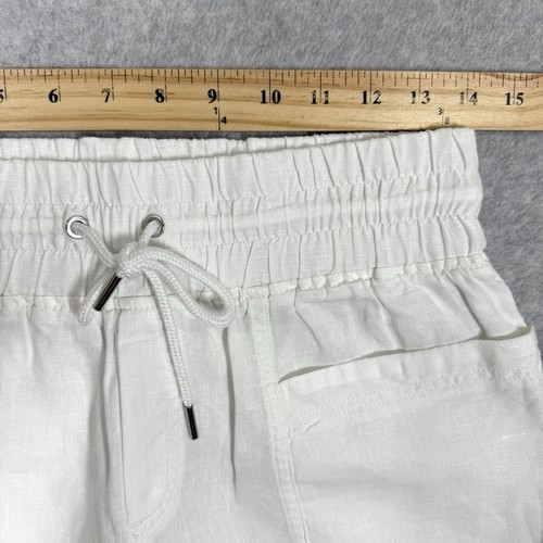 Athleta Shorts Womens 2 Cabo Linen Drawstring Cargo Pocket Pull On Elastic Waist - Picture 10 of 13