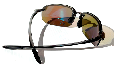 NEW Maui Jim HOOKIPA XL Grey Smoke POLARIZED Blue Lens Sunglass