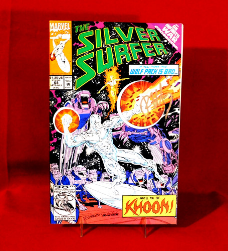 THE SILVER SURFER #68 SIGNED BY WRITER RON MARZ