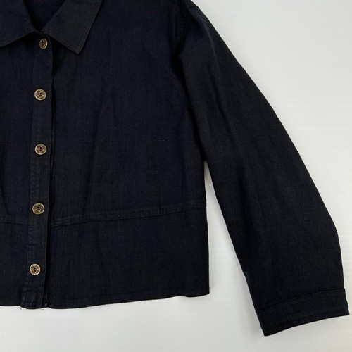 Vintage Studio Ease Jacket Women 20 W Plus Linen Button Up Retro Coat USA Ex - Picture 24 of 24
