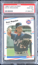 1988 FLEER GLOSSY #141 DAVE MAGADAN PSA 10 GEM MT METS