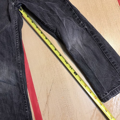 Vintage Levis 511 Slim Jeans Youth Tag 5 x 17 Inseam Faded Black Denim - Picture 10 of 14