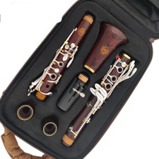 Professional Clarinet Bb Rosewood Silver Plated Keys Sib-Weike