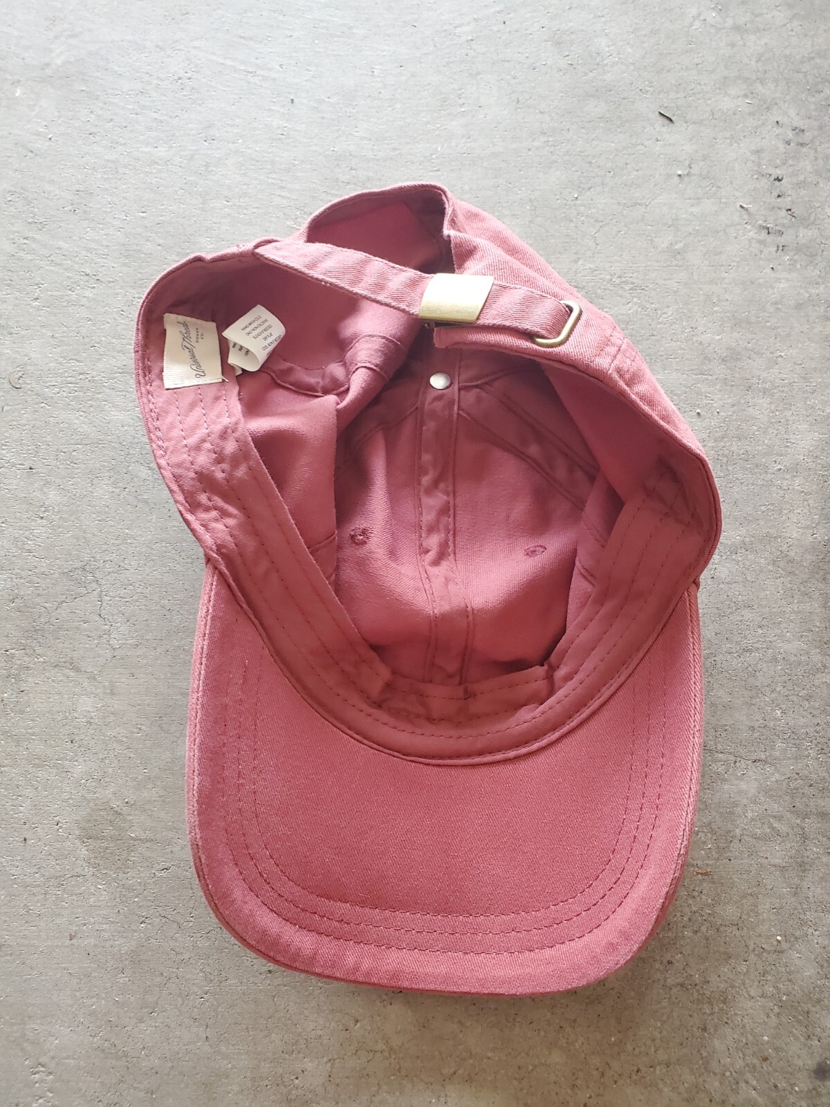 Solid Blank Salmon Color Adjustable Hat Cap 522 - image 2