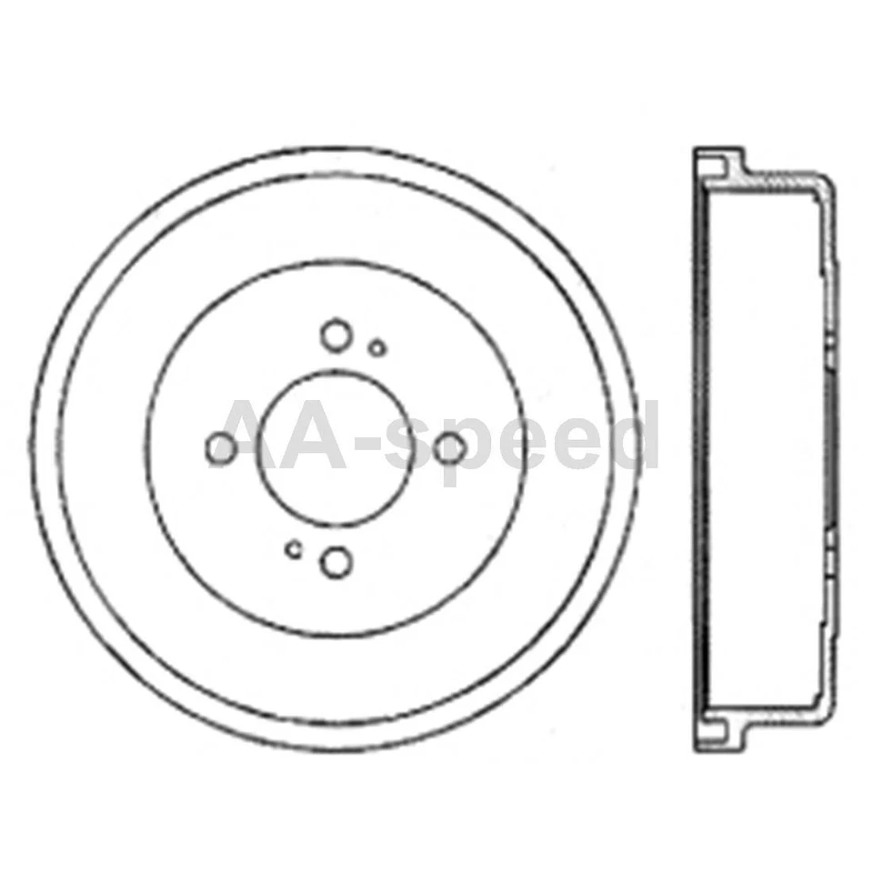 Tambor freno trasero Nissan Altima 2001 2000 1999 1998 1997 1996 1995 1994 1993 Foto 3 de 4