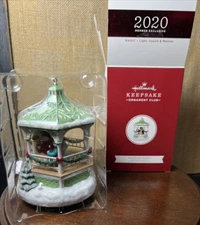 NIB 2020 Hallmark Snowman Band Light Sound Motion Ornament Member Exclusive KOC