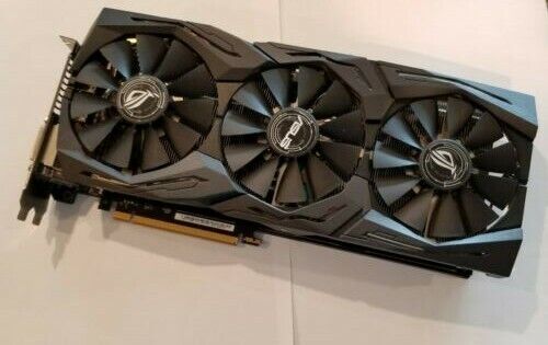 ASUS ROG Strix GeForce GTX 1080Ti OC 11GB Graphics Card - Only Used For Gaming - Picture 1 of 8