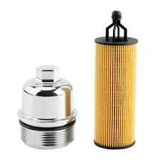 68191349AC Oil Filter w/ Housing Cap Aluminum For 14-23 Chrysler Dodge Ram Jeep