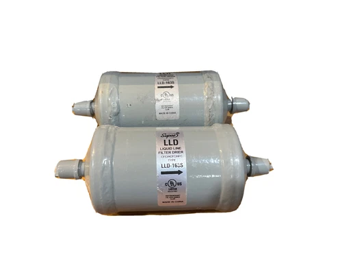 QTY (2) 3/8 ODF Copper Liquid Line Filter Drier SUPCO LLD163S USE CU163S EK163S