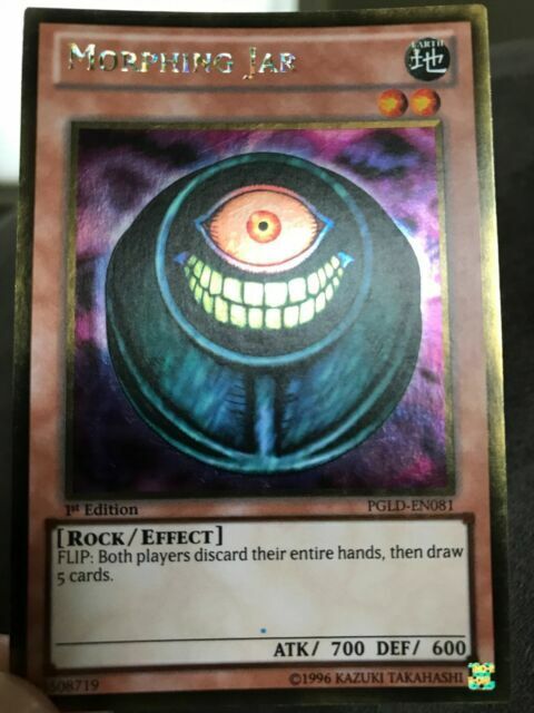 Premium Gol Gold Rare 1st Edition NM YuGiOh PGLD-EN081 1x Morphing Jar