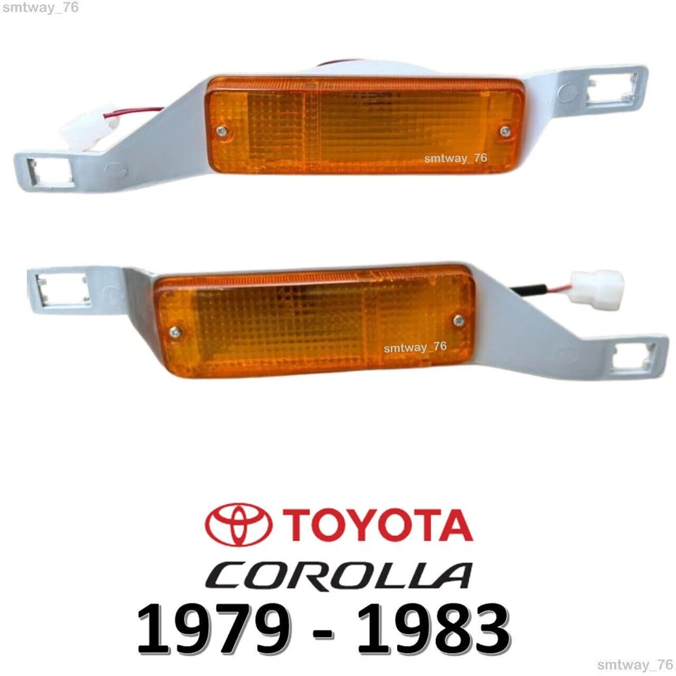 Luz de señal de giro de estacionamiento para parachoques delantero Toyota Corolla KE70 TE71 TE72 DX nueva Foto 2 de 4